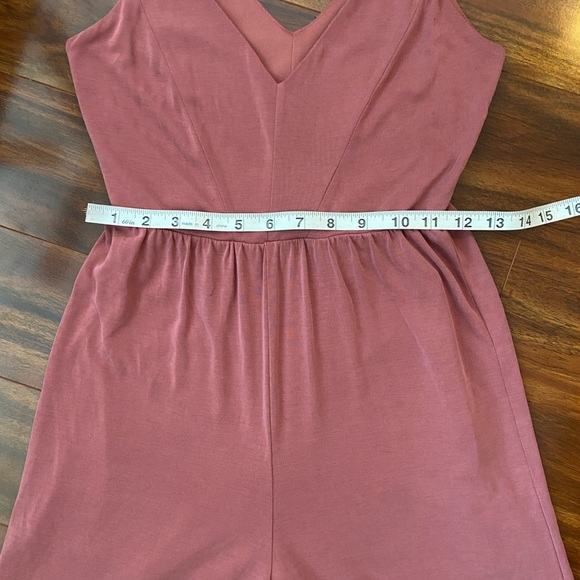 Sienna Sky Pink Spaghetti Strap wide leg Jumpsuit - Picture 6 of 10